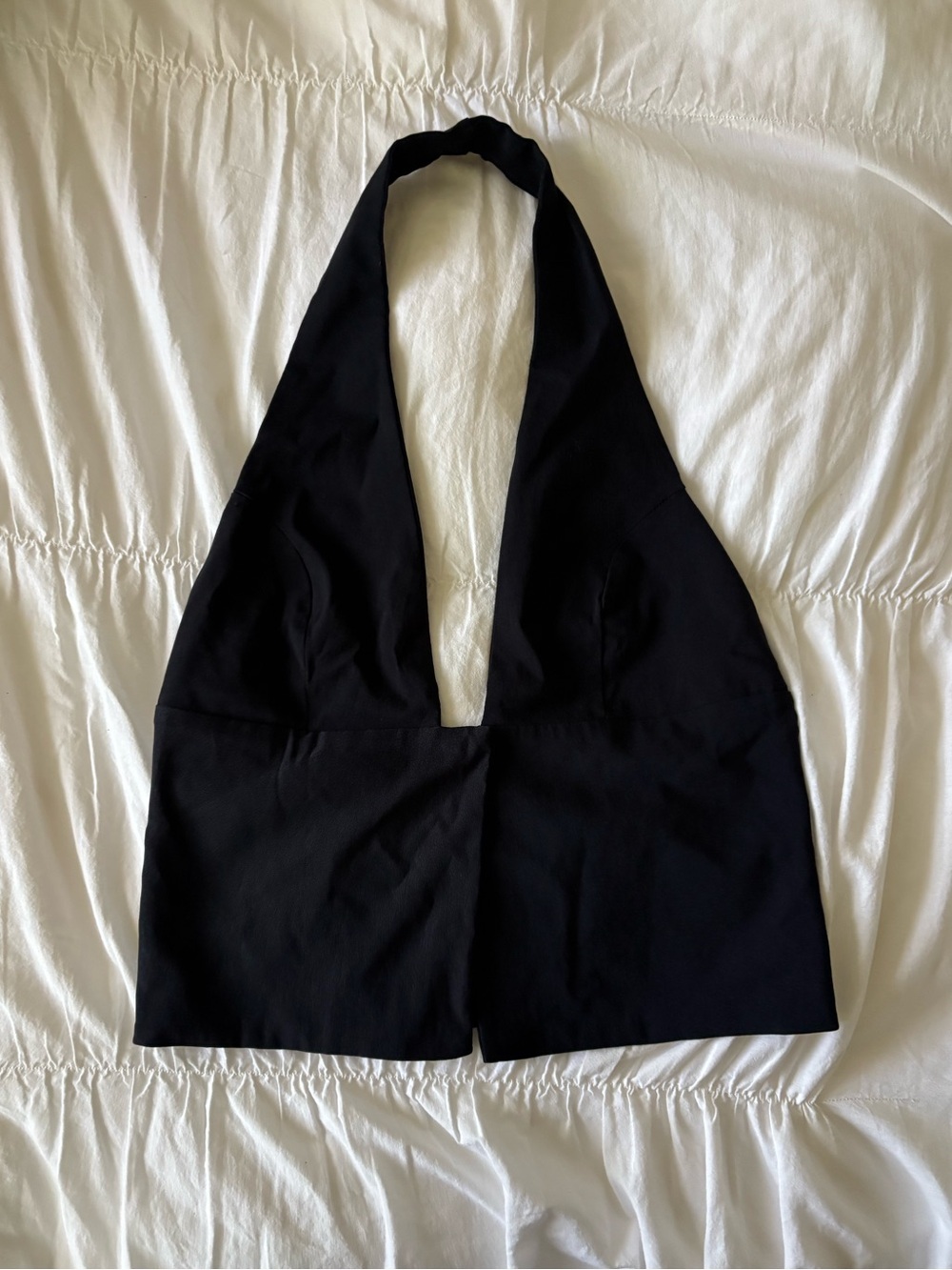 Zara Black Halter Crop Top